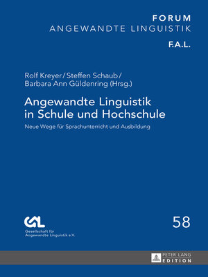 cover image of Angewandte Linguistik in Schule und Hochschule